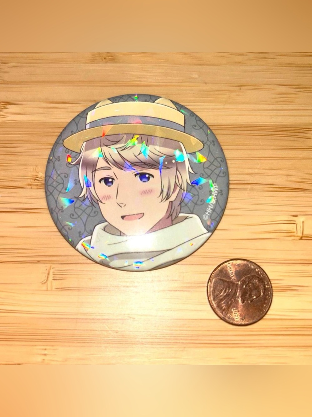 Rare Holographic Hetalia axis powers can badge Russia